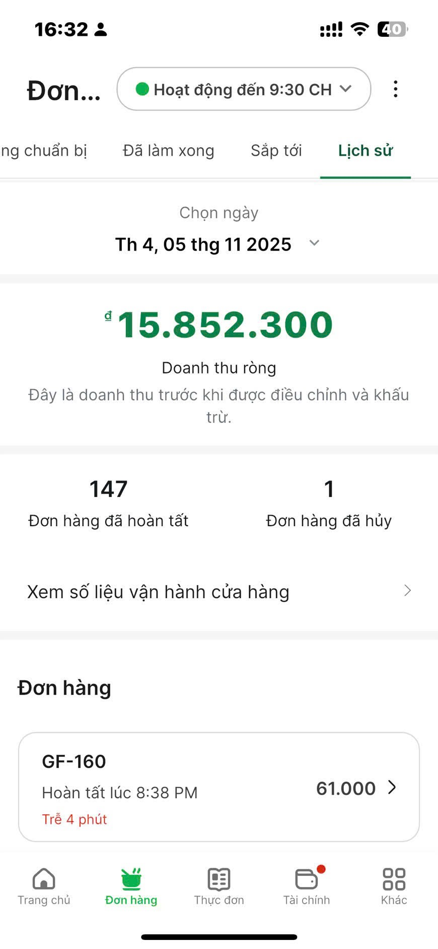 Báo cáo kết quả
